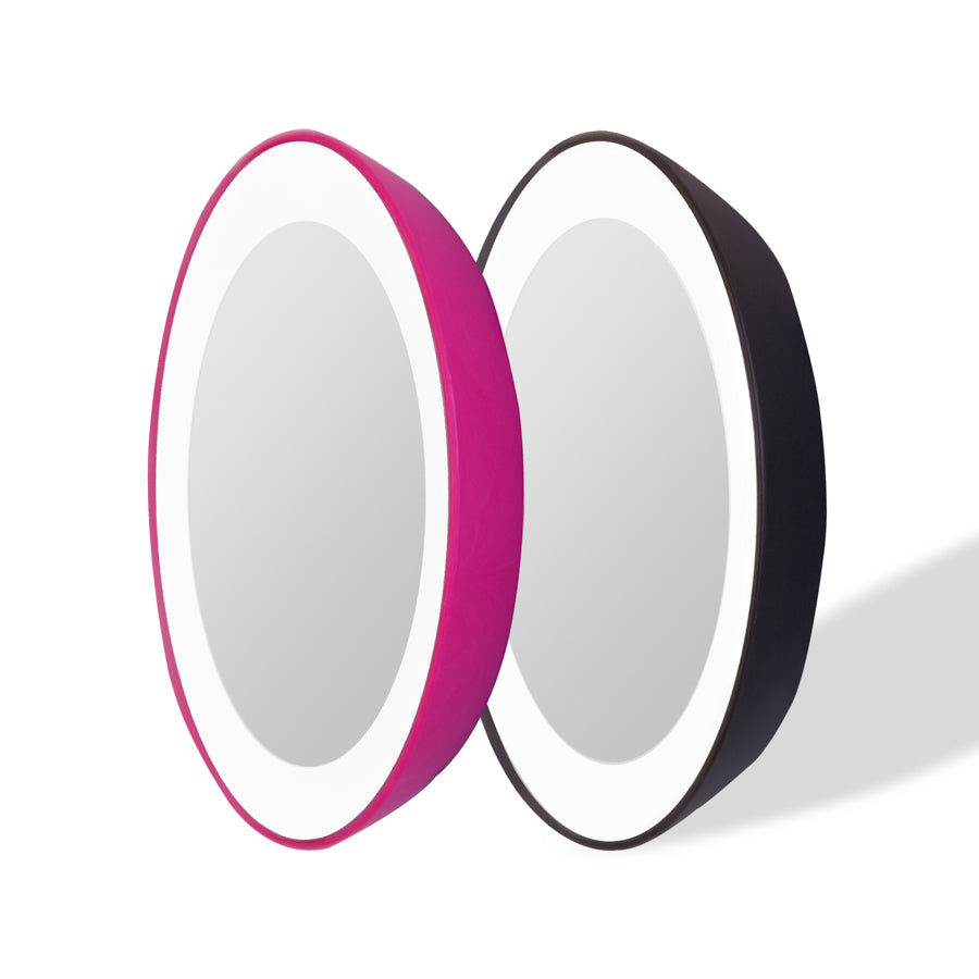 Zadro LED Lighted Compact Mirrors w/ Magnification & Suction Cup Mount