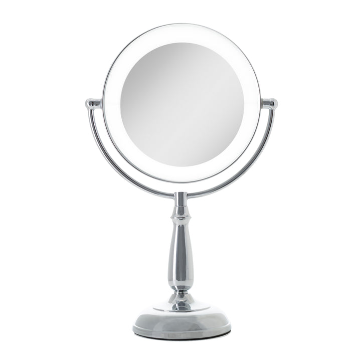 Lighted Makeup Mirror with Magnification & Touch Base