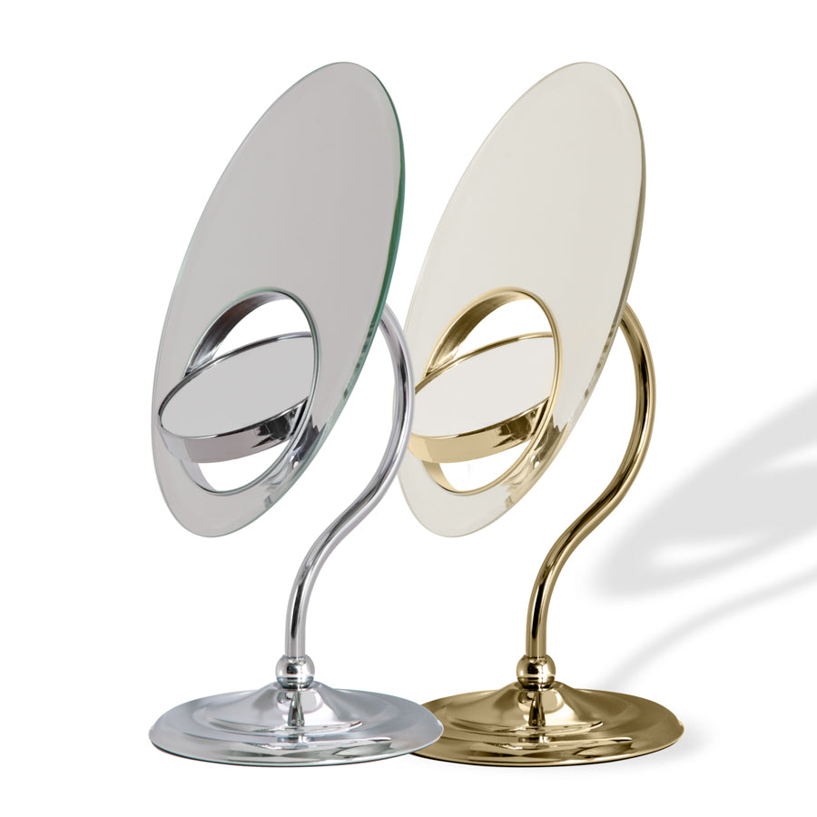 Zadro Tri-Optic Beveled Vanity Makeup Mirror w/ Magnification & Swivel