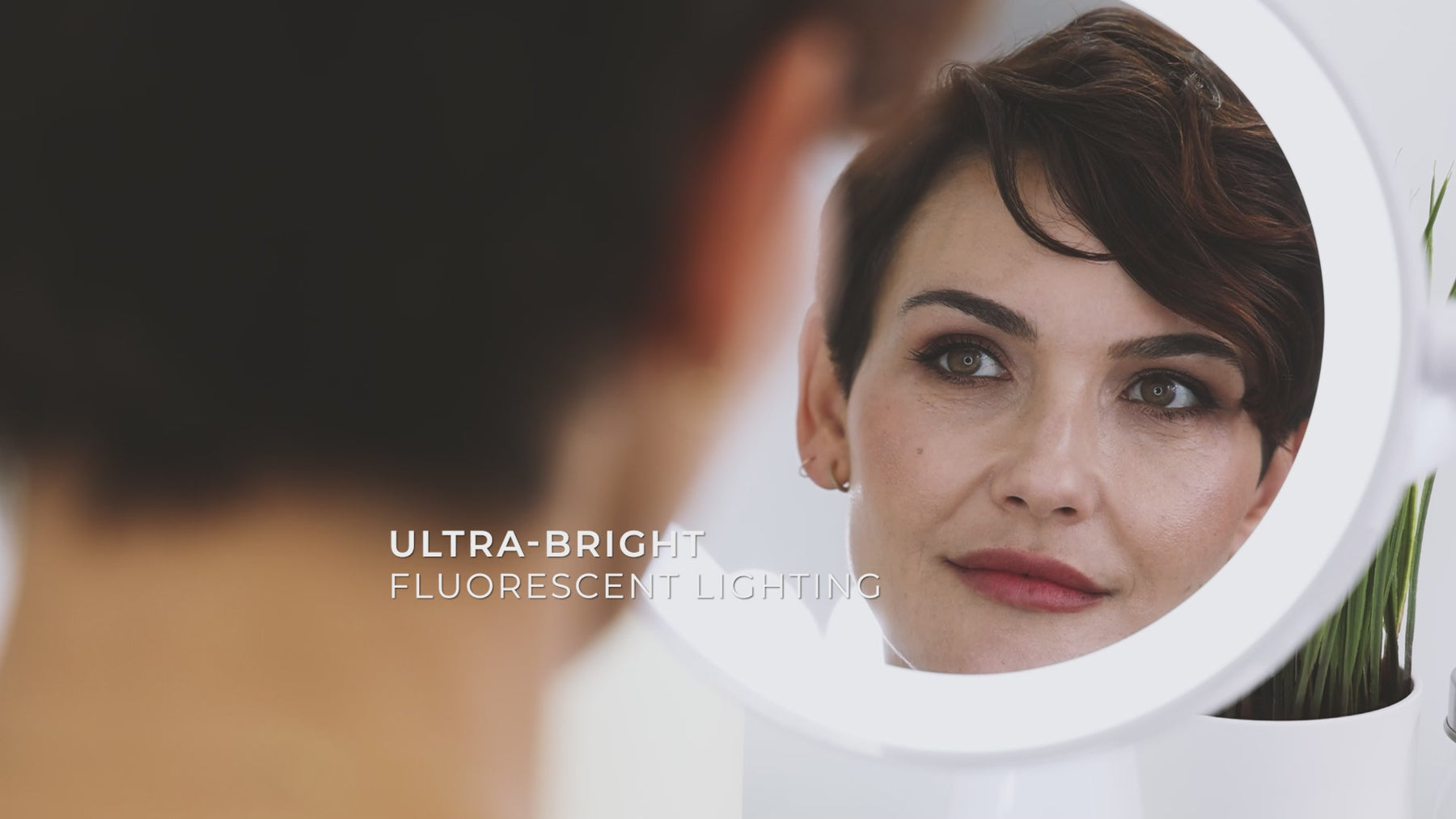 Eleganze Bright Fluorescent Lighted Makeup Mirror with Magnifications