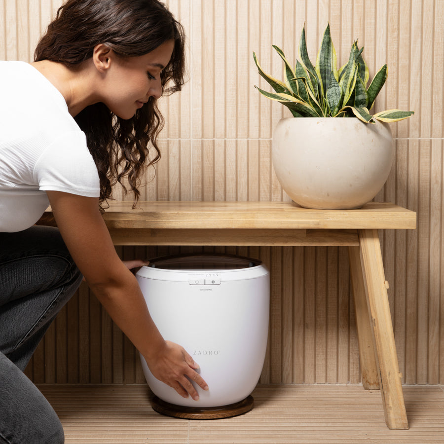 Zadro Towel Warmer Countertop Bucket 16L Stainless Steel Tub Auto Zadro Towel Warmer Countertop Bucket 16L Stainless Steel Tub Auto