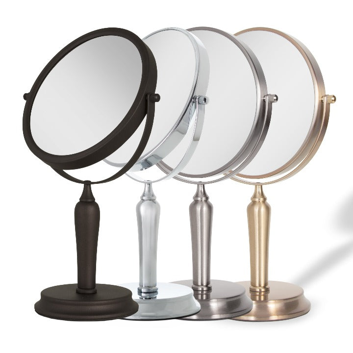Zadro VANE45 705004421331 product photo color variations, anaheim makeup mirror with magnification in front of a white background