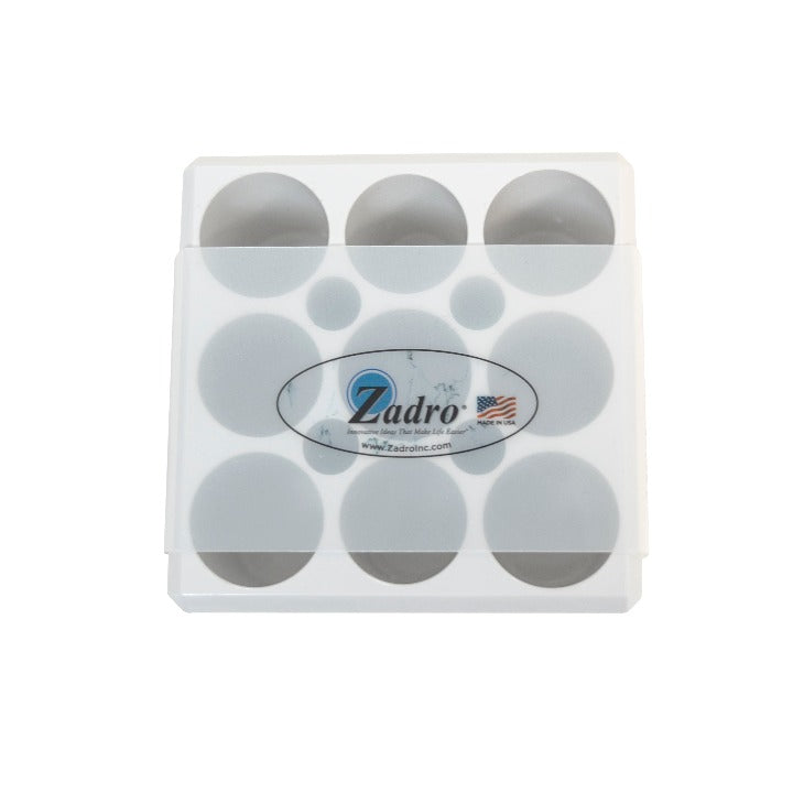 Zadro ZOR2W 705004423533 product photo top view, acrylic beauty makeup organizers - bundle cube in front of a white background
