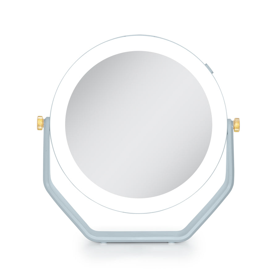 Zadro Lighted Makeup Mirror with Magnification Swivel & 5 AAA Battery