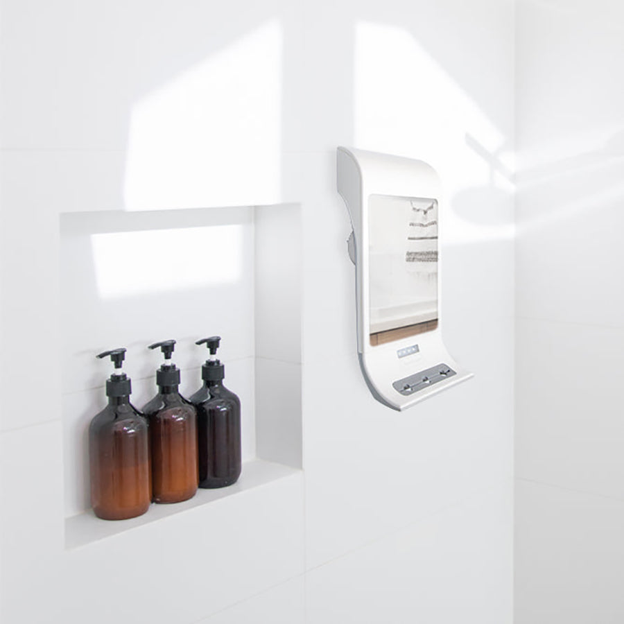 Zadro Fogless Lighted Shower Mirror w/ Suction Cup Mounting & Squeegee