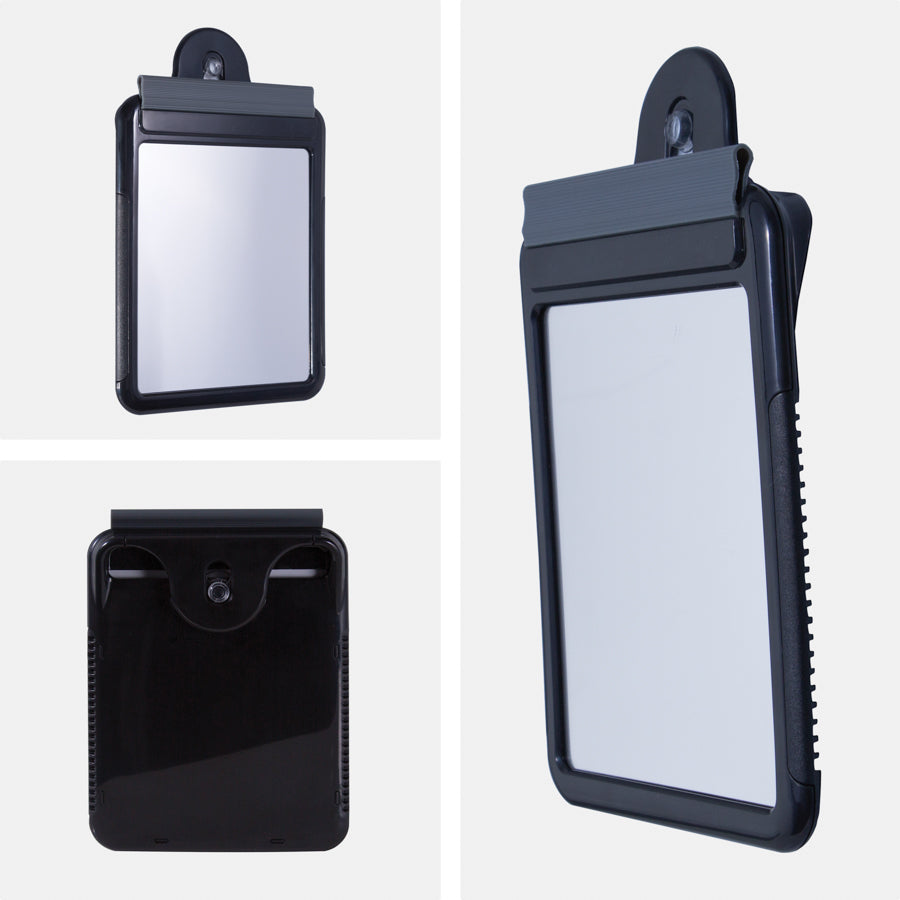 Zadro Fogless Shower Mirrors for Travel with Suction Cups and Squeegee