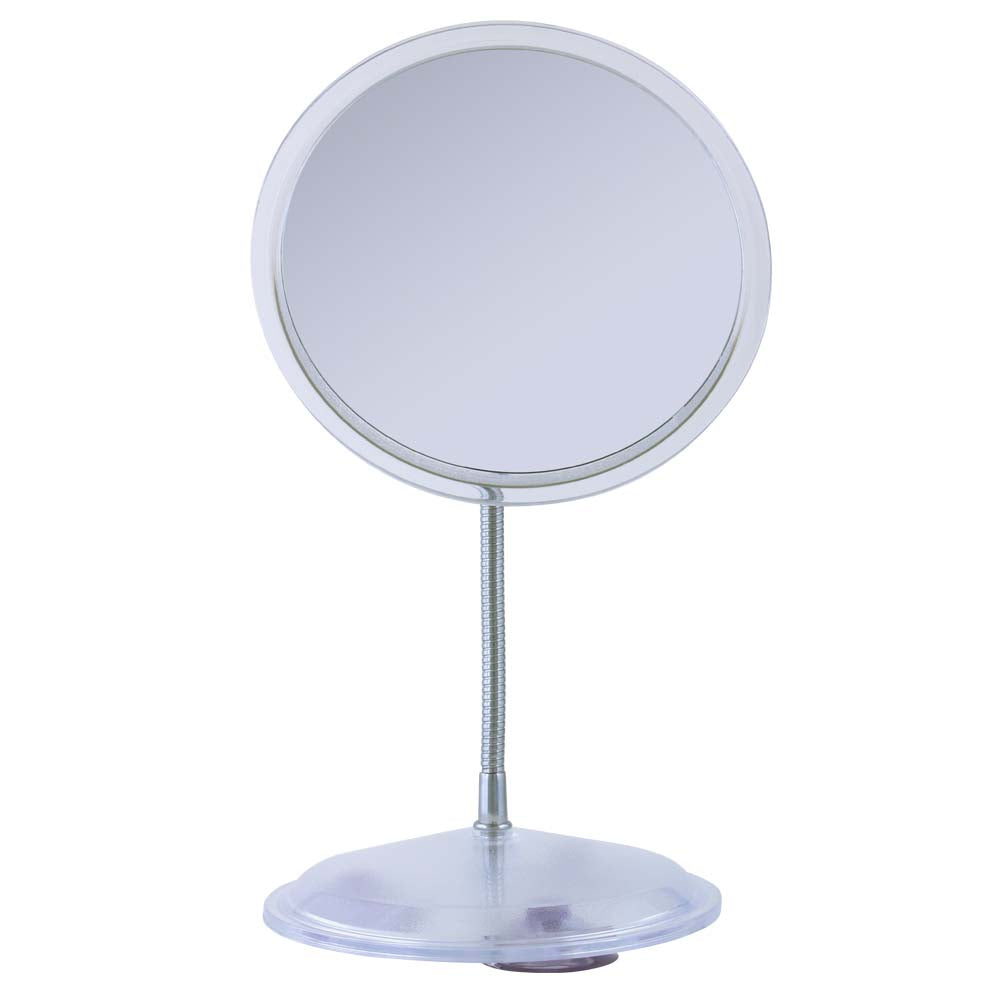 Gooseneck Makeup Mirror with Magnification & Suction Cup