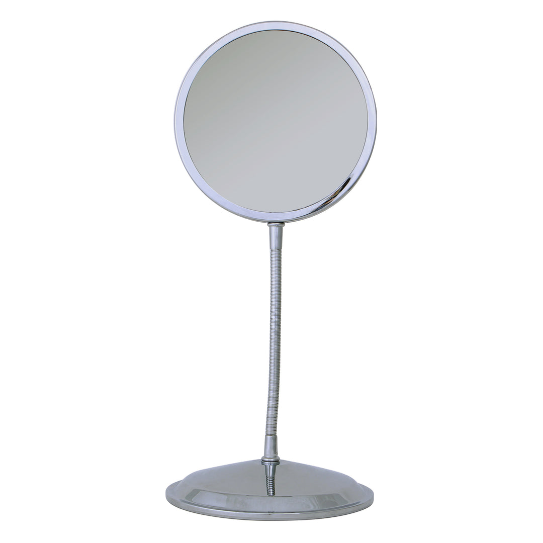 Triple Gooseneck Makeup Mirror with Magnification & Wall Mount