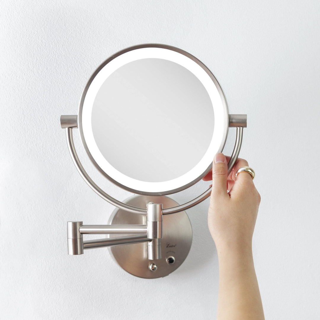 Cordless LED Lighted Wall Mount Mirror - Zadro Products