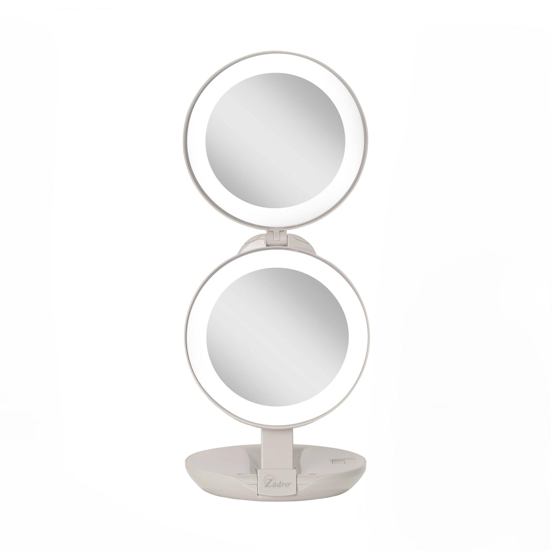 Dual LED Lighted Travel Mirror 10X/1X - Zadro Products