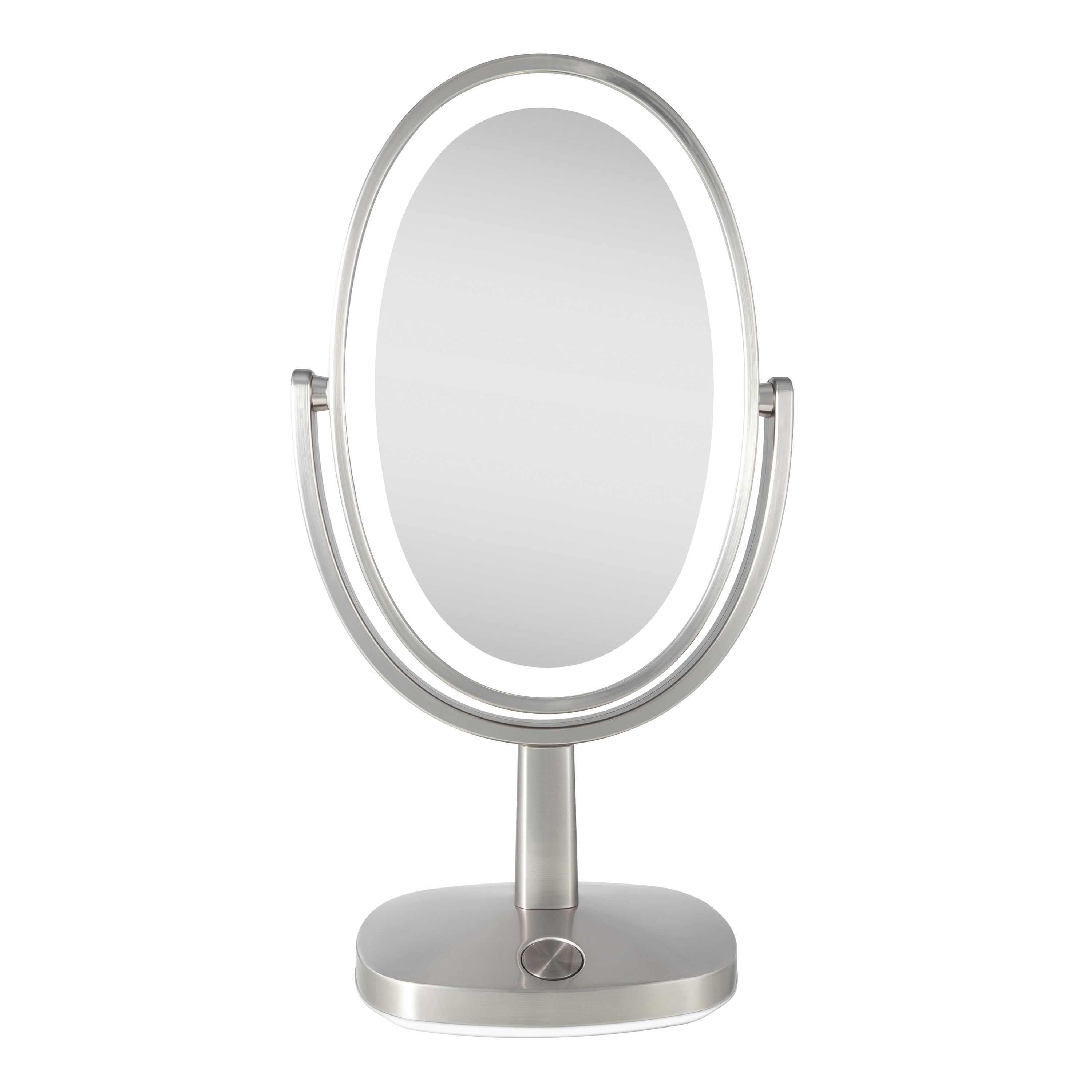 Newport Lighted Makeup Mirror with Magnification & Touch Pad