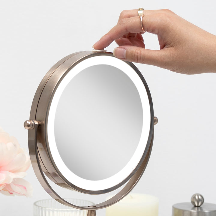 Lighted Makeup Mirror with Magnification