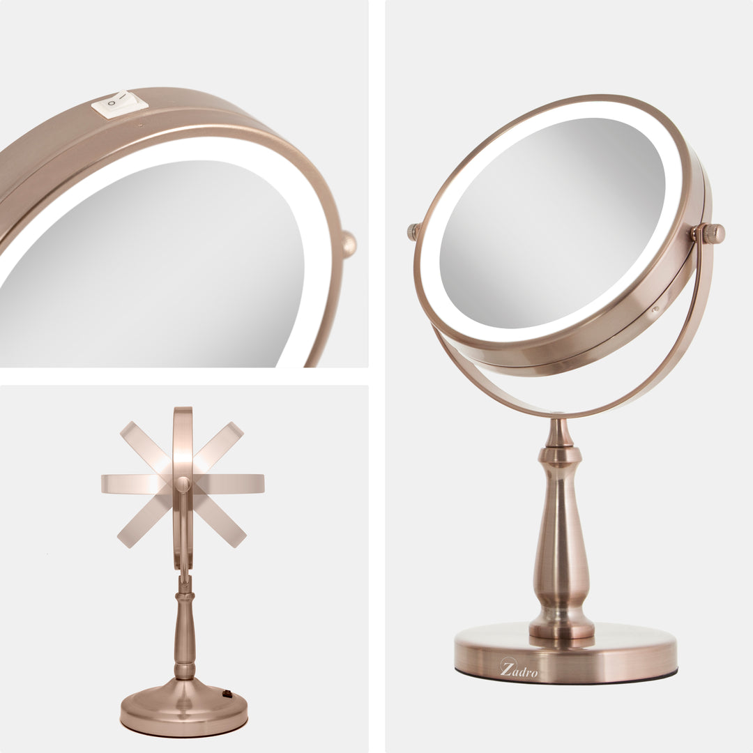 Zadro Led Lighted Makeup Mirrors With