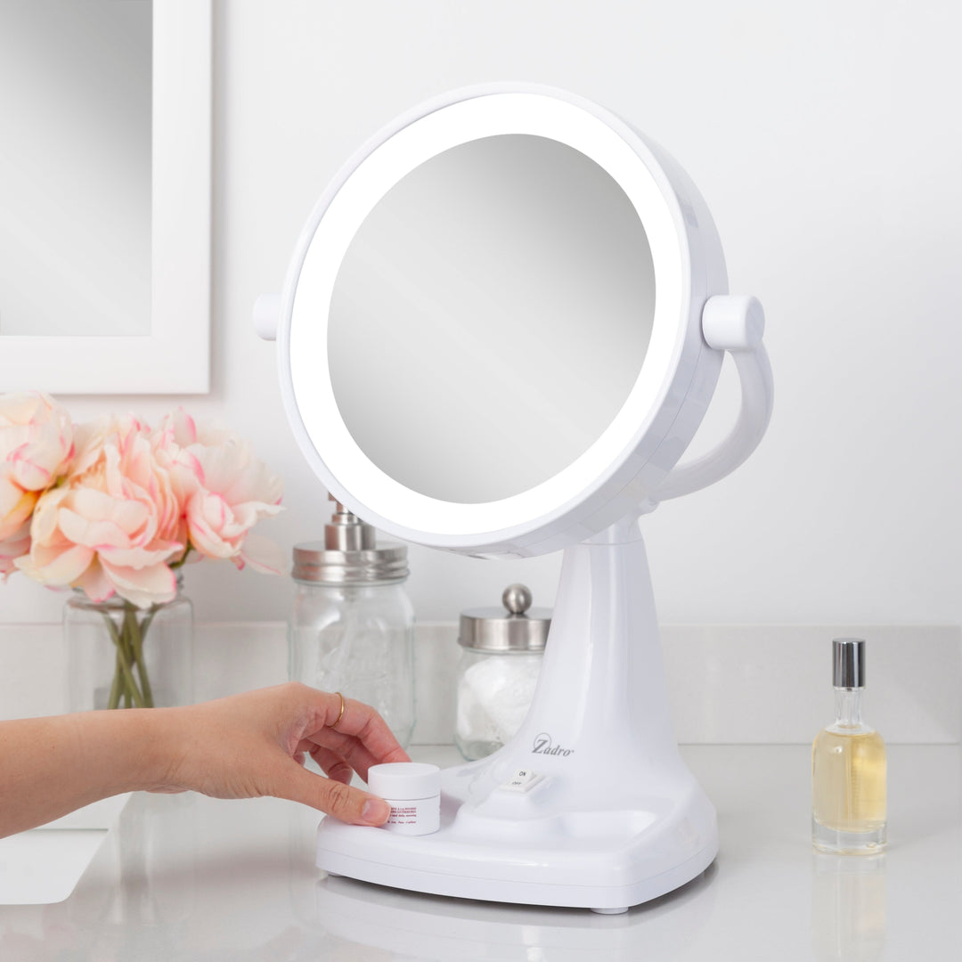 Max Bright Lighted Makeup Mirror with Magnification & Storage Tray - Amazon