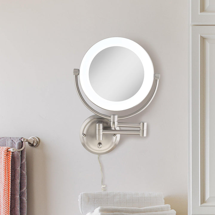 Dual Sided, Lighted Fluorescent Wall-Mount Mirror - Zadro Products