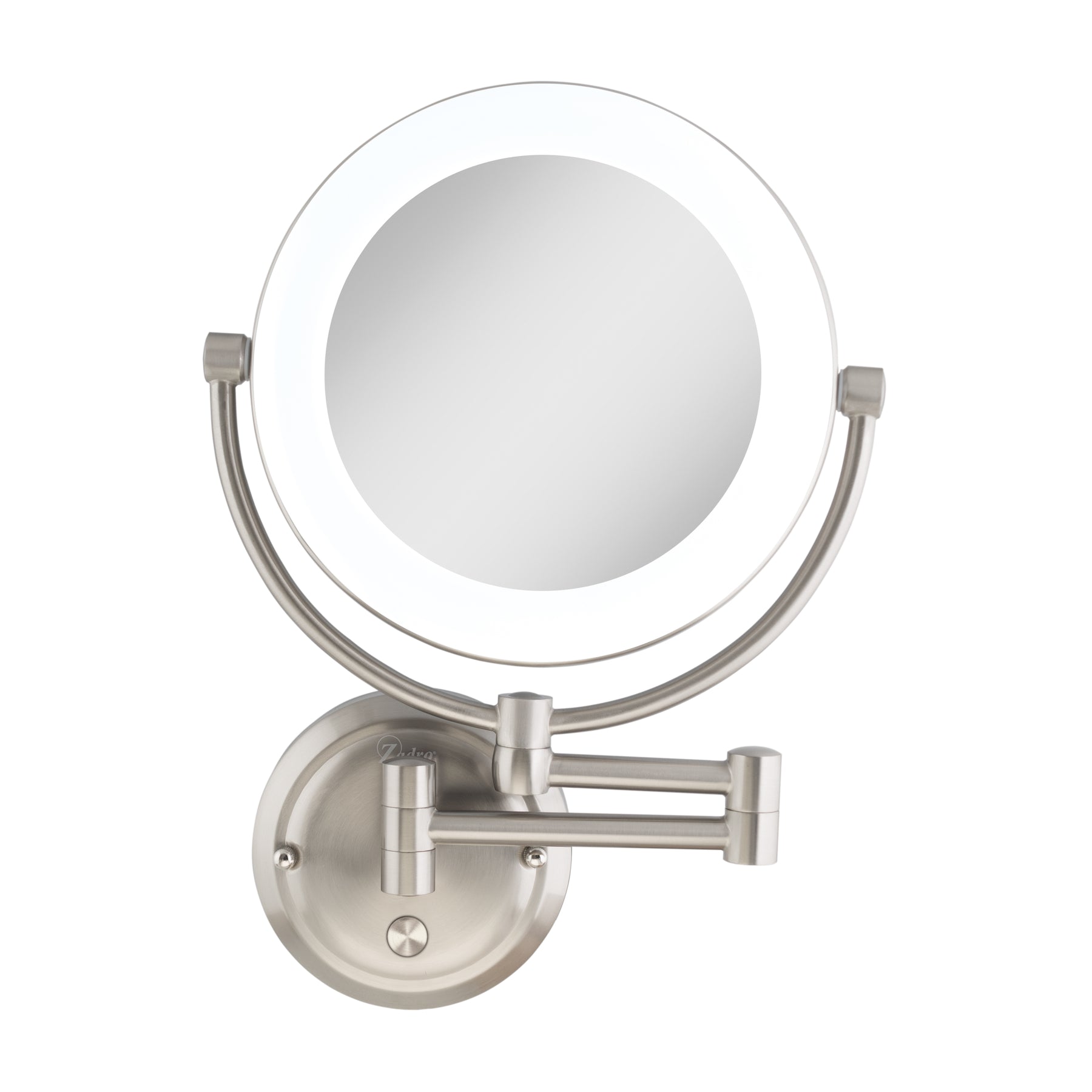 Zadro Lexington LED Light Wall Mounted Makeup Mirrors w/ Magnification