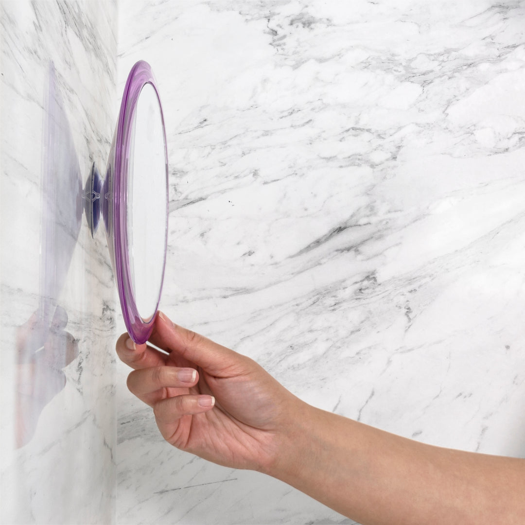 Shower Mirror for Travel with Magnification & Suction Cup